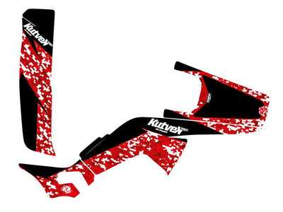 HONDA 250 TRX R ATV PREDATOR GRAPHIC KIT RED