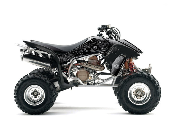 HONDA 400 TRX ATV ZOMBIES DARK GRAPHIC KIT BLACK
