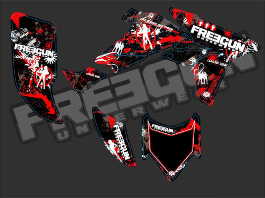 HONDA 450 TRX ATV FREEGUN GRAPHIC KIT