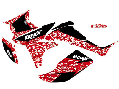 HONDA 450 TRX ATV PREDATOR GRAPHIC KIT RED