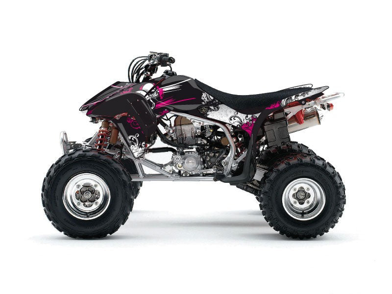 Laden Sie das Bild in Galerie -Viewer, HONDA 450 TRX ATV TRASH GRAPHIC KIT BLACK PINK
