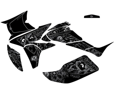 HONDA 450 TRX ATV ZOMBIES DARK GRAPHIC KIT BLACK