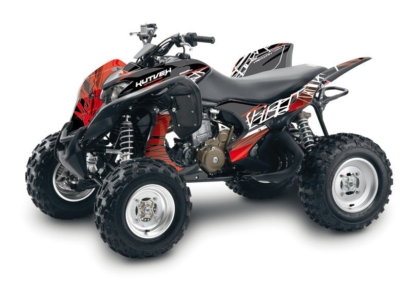 Chargez l&#39;image dans la visionneuse de la galerie, HONDA 700 TRX ATV ERASER GRAPHIC KIT RED WHITE
