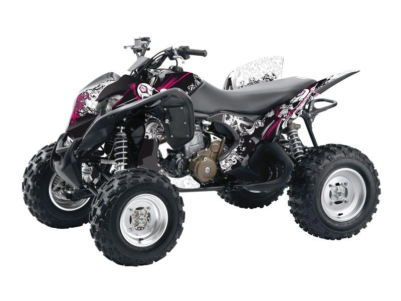 Load image into Gallery viewer, HONDA 700 TRX ATV TRASH GRAPHIC KIT BLACK PINK
