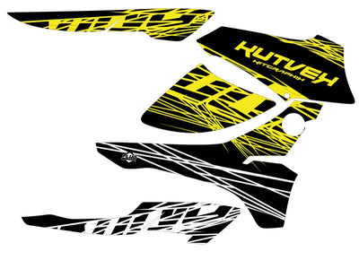 HONDA RANCHER 420 ATV ERASER FLUO GRAPHIC KIT YELLOW