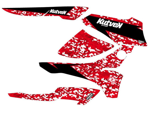 HONDA RANCHER 420 ATV PREDATOR GRAPHIC KIT RED