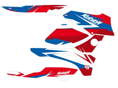 HONDA RANCHER 420 ATV STAGE GRAPHIC KIT BLUE RED