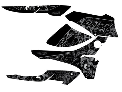 HONDA RANCHER 420 ATV ZOMBIES DARK GRAPHIC KIT BLACK