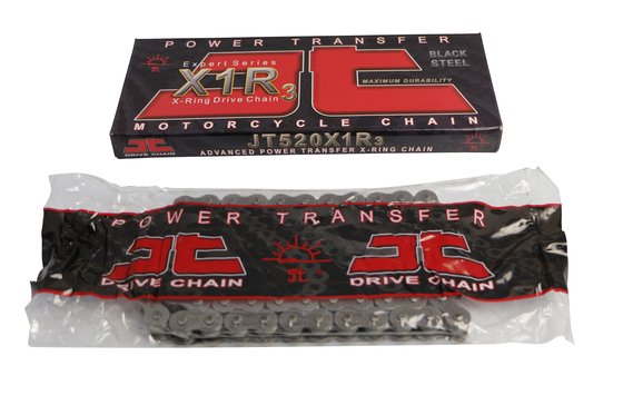JT DRIVE CHAIN JTC520X1R3 X-RING BLACK ATV QUAD MX