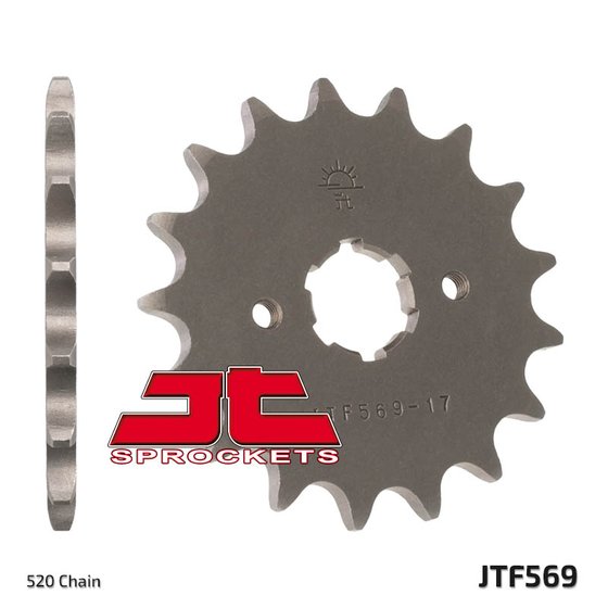 JT FRONT SPROCKET YAMAHA YFZ350 BANSHEE, 350 WARRIOR RAPTOR JTF569