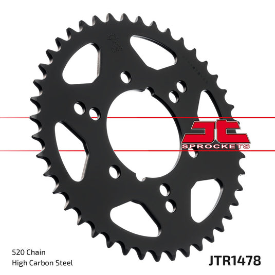 JT REAR SPROCKET ALUMINUM POLARIS SCRAMBLER TRAIL BLAZER 250 500 JTR1478