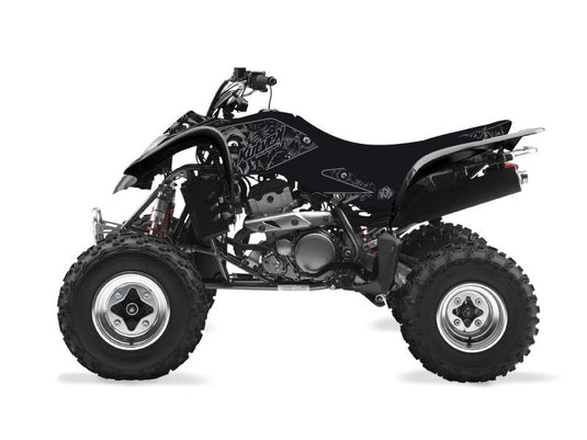 KAWASAKI 400 KFX ATV ZOMBIES DARK GRAPHIC KIT BLACK