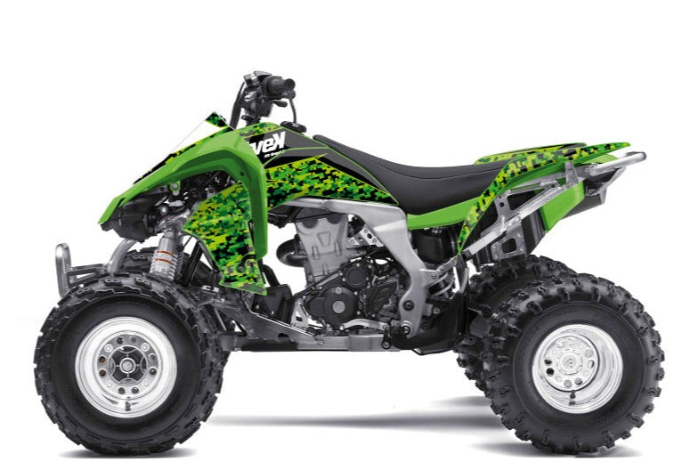 KAWASAKI 450 KFX ATV PREDATOR GRAPHIC KIT BLACK GREEN
