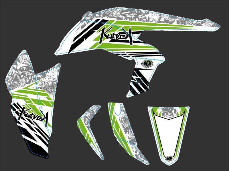 Laden Sie das Bild in Galerie -Viewer, KAWASAKI 450 KFX ATV SPIRIT GRAPHIC KIT
