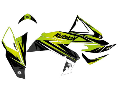 KAWASAKI 450 KFX ATV STAGE GRAPHIC KIT GREEN