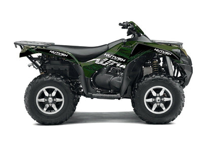 KAWASAKI 650 KVF ATV ERASER GRAPHIC KIT BLACK GREEN
