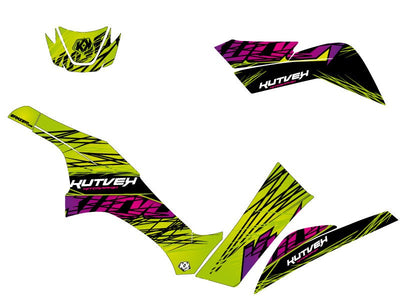 KAWASAKI-650-KVF-ATV-ERASER-GRAPHIC-KIT-GREEN
