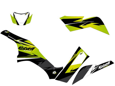 KAWASAKI 650 KVF ATV STAGE GRAPHIC KIT GREEN