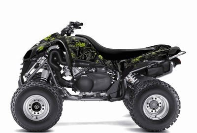 KAWASAKI 700 KFX ATV CAMO GRAPHIC KIT BLACK GREEN