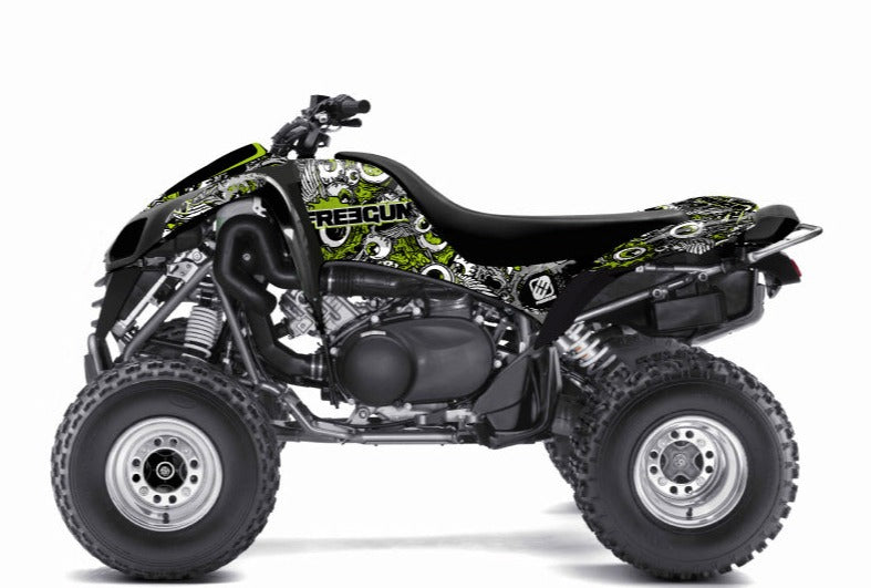 Laden Sie das Bild in Galerie -Viewer, KAWASAKI 700 KFX ATV FREEGUN EYED GRAPHIC KIT GREEN
