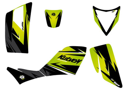 KAWASAKI 700 KFX ATV STAGE GRAPHIC KIT GREEN