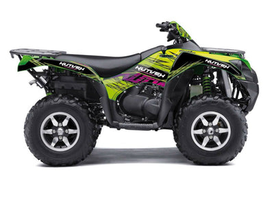 KAWASAKI 750 KVF ATV ERASER GRAPHIC KIT GREEN
