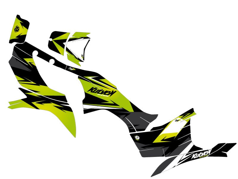 KAWASAKI 750 KVF ATV STAGE GRAPHIC KIT GREEN