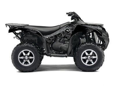 KAWASAKI 750 KVF ATV ZOMBIES DARK GRAPHIC KIT BLACK