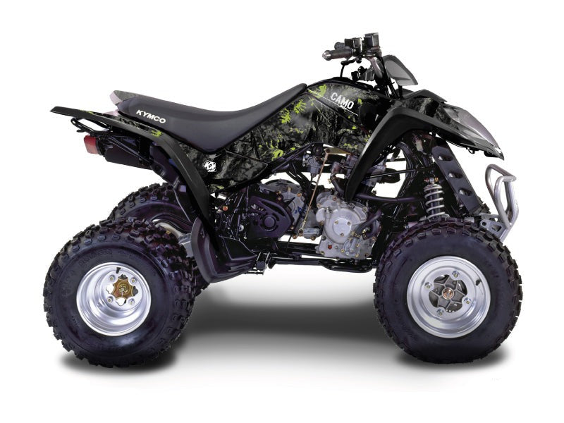 Chargez l&#39;image dans la visionneuse de la galerie, KYMCO 250 MAXXER ATV CAMO GRAPHIC KIT BLACK GREEN
