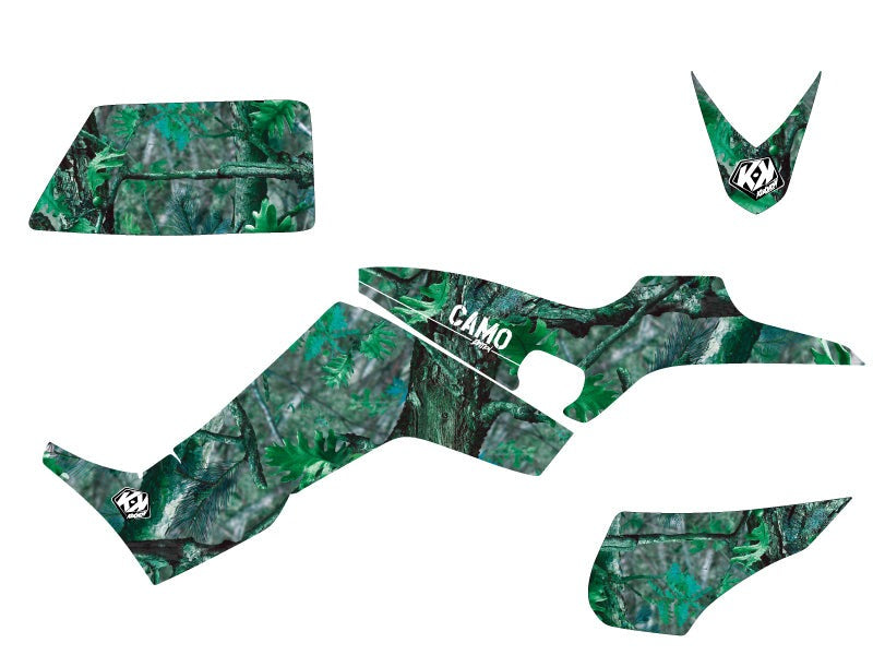 Laden Sie das Bild in Galerie -Viewer, KYMCO 250 MAXXER ATV CAMO GRAPHIC KIT GREEN
