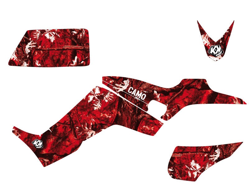 Chargez l&#39;image dans la visionneuse de la galerie, KYMCO 250 MAXXER ATV CAMO GRAPHIC KIT RED
