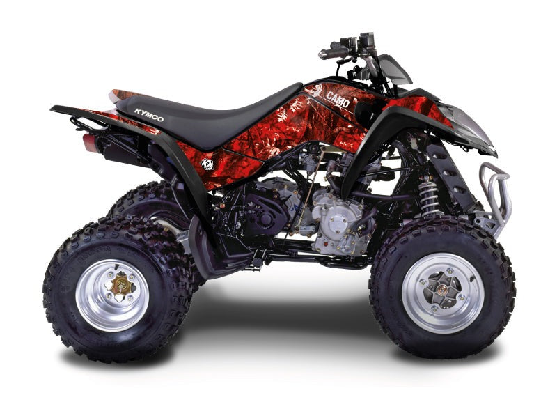 Chargez l&#39;image dans la visionneuse de la galerie, KYMCO 250 MAXXER ATV CAMO GRAPHIC KIT RED
