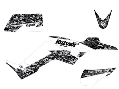 KYMCO 250 MAXXER ATV PREDATOR GRAPHIC KIT WHITE