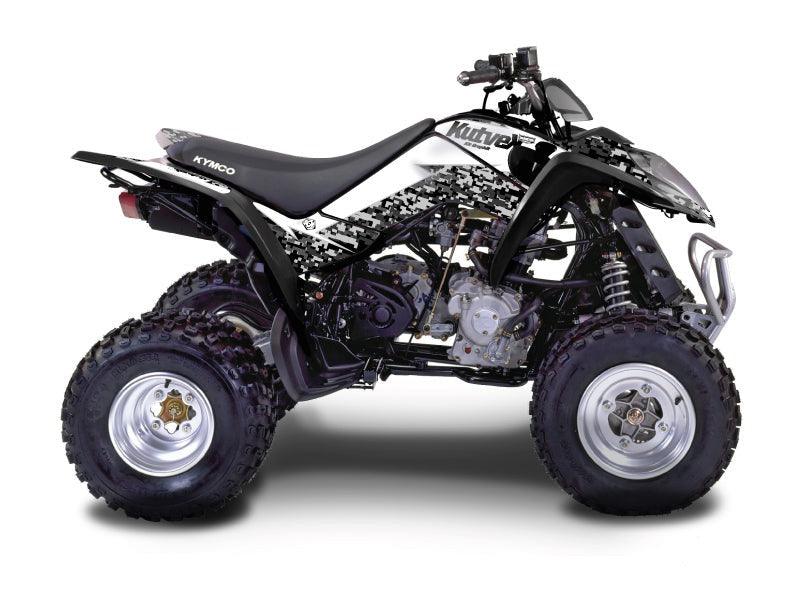 KYMCO 250 MAXXER ATV PREDATOR GRAPHIC KIT WHITE