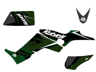 KYMCO 250 MAXXER ATV STAGE GRAPHIC KIT BLACK GREEN