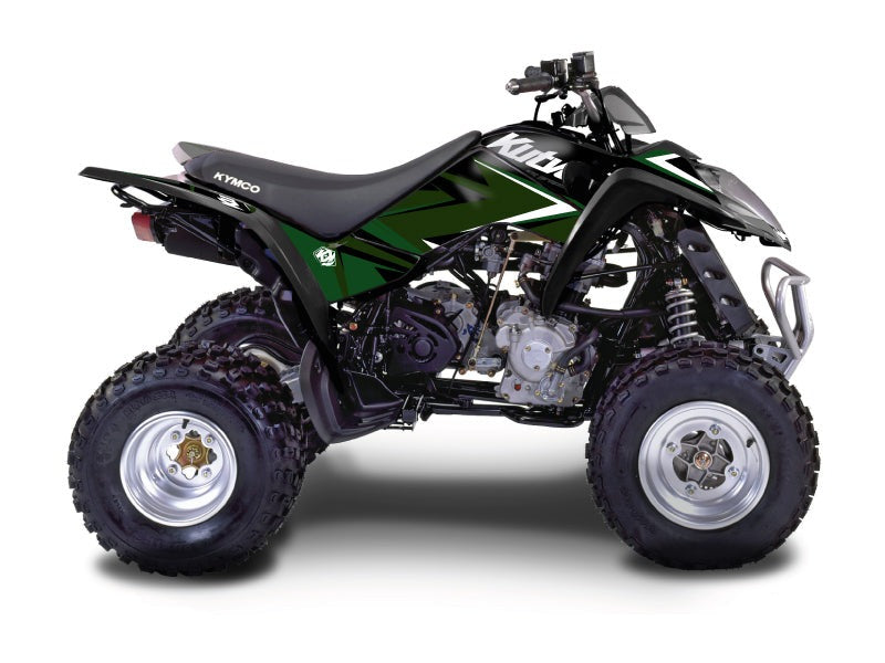 Chargez l&#39;image dans la visionneuse de la galerie, KYMCO 250 MAXXER ATV STAGE GRAPHIC KIT BLACK GREEN
