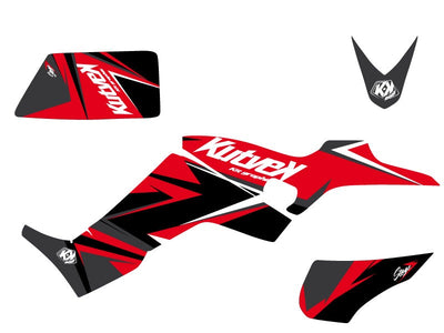 KYMCO 250 MAXXER ATV STAGE GRAPHIC KIT RED BLACK