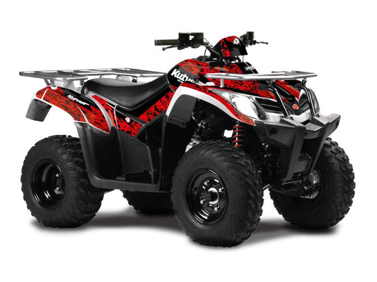 KYMCO 250 MXU ATV PREDATOR GRAPHIC KIT RED BLACK