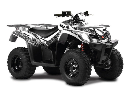 KYMCO 250 MXU ATV PREDATOR GRAPHIC KIT WHITE