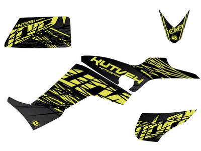 KYMCO 300 MAXXER ATV ERASER GRAPHIC KIT NEON GREY