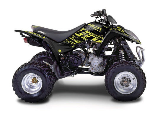 KYMCO 300 MAXXER ATV ERASER GRAPHIC KIT NEON GREY