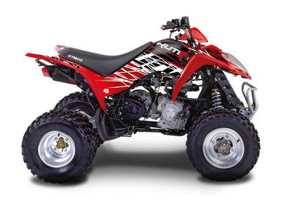 KYMCO 300 MAXXER ATV ERASER GRAPHIC KIT RED WHITE