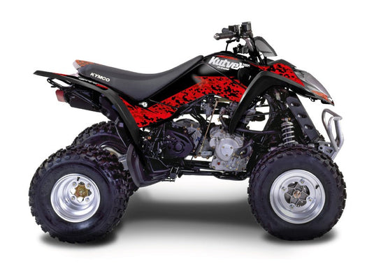KYMCO 300 MAXXER ATV PREDATOR GRAPHIC KIT RED BLACK