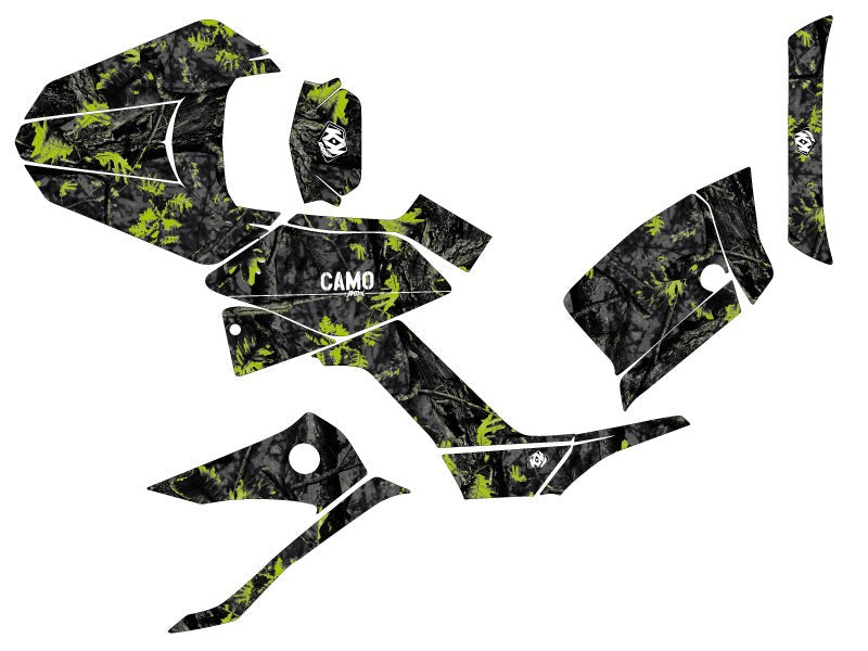 KYMCO 300 MXU ATV CAMO GRAPHIC KIT BLACK GREEN