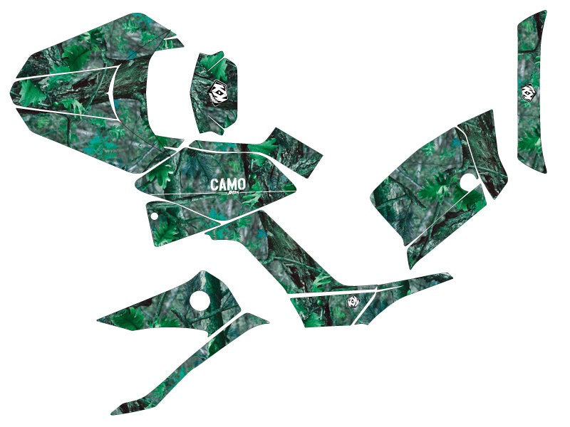 Chargez l&#39;image dans la visionneuse de la galerie, KYMCO 300 MXU ATV CAMO GRAPHIC KIT GREEN
