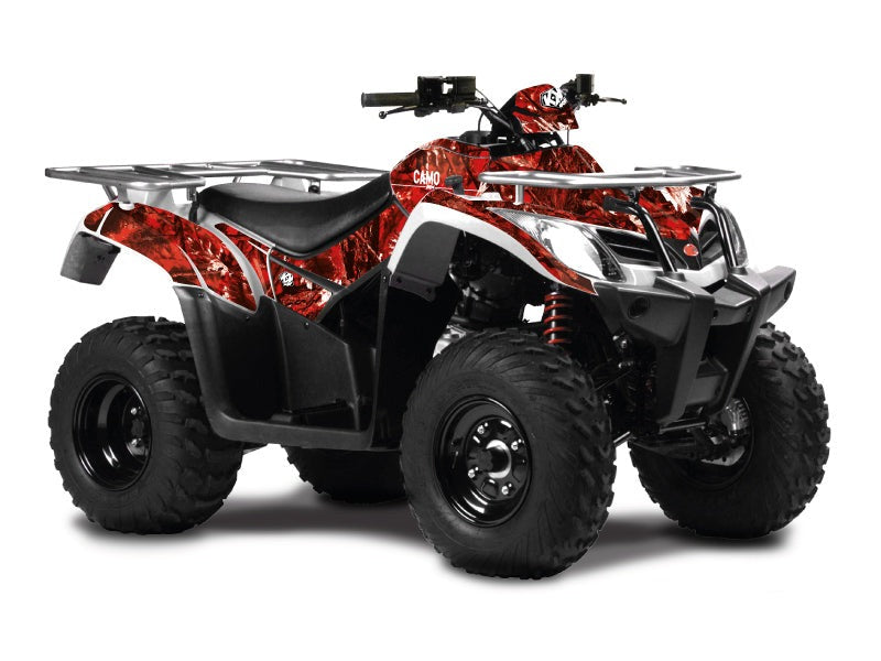 Chargez l&#39;image dans la visionneuse de la galerie, KYMCO 300 MXU ATV CAMO GRAPHIC KIT RED
