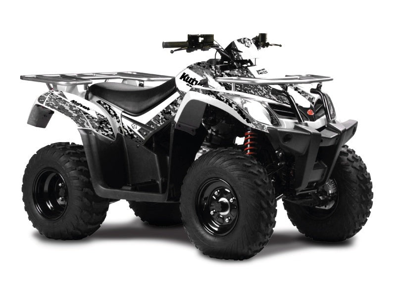 Chargez l&#39;image dans la visionneuse de la galerie, KYMCO 300 MXU ATV PREDATOR GRAPHIC KIT WHITE
