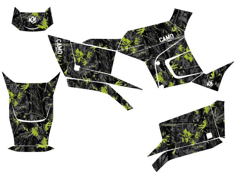 KYMCO 300 MXU R ATV CAMO GRAPHIC KIT BLACK GREEN