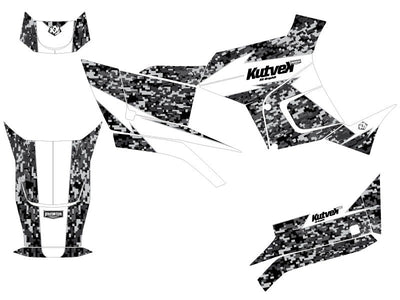 KYMCO 300 MXU R ATV PREDATOR GRAPHIC KIT WHITE