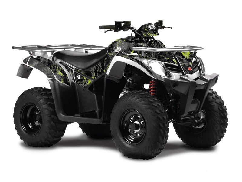KYMCO 400 MXU ATV CAMO GRAPHIC KIT BLACK GREEN